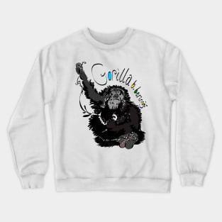 Mountain Gorilla, Gorilla beringei beringei Crewneck Sweatshirt